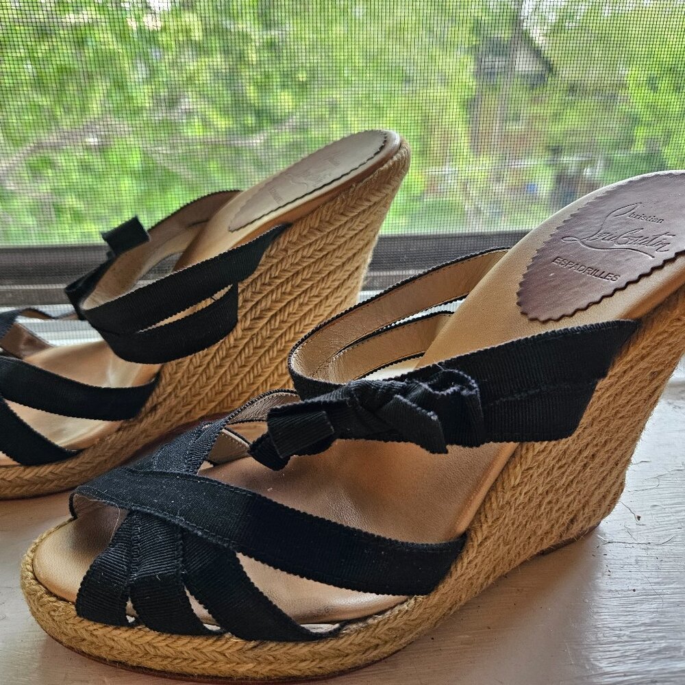 Louboutin wedge heels